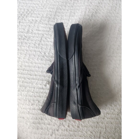 VANS Classic Slip on Black Canvas Mono Chrome Men Size 7 Women Size 8.5 - Picture 6 of 8